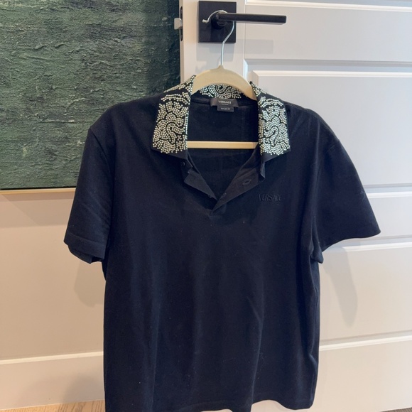 Versace studded collar polo - Picture 4 of 5